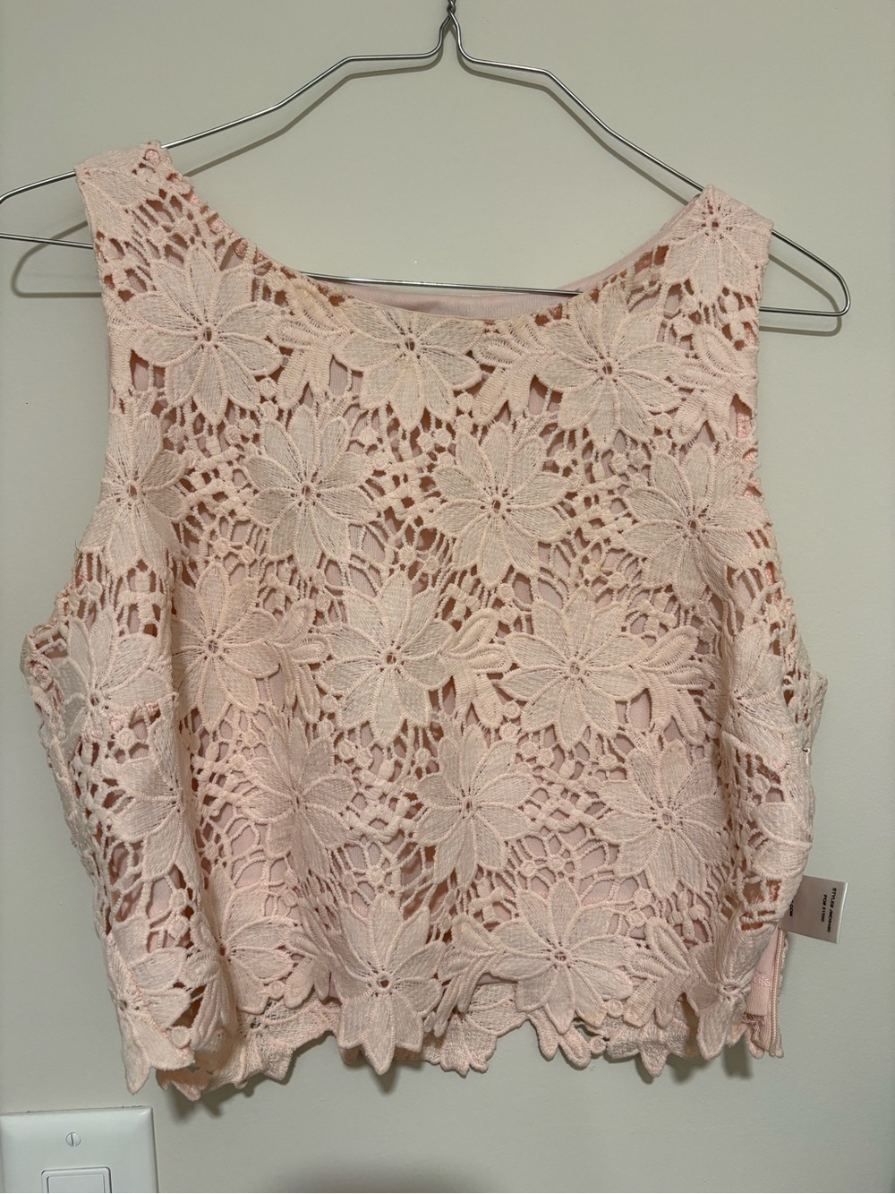 Lulu's Blush Pink Floral Crochet Set